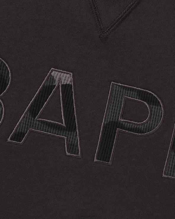 אפור כהה A Bathing Ape 644LV294 גברים תיקון צווארון צווארון בכושר נינוח