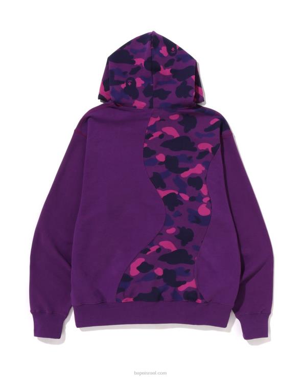 סָגוֹל A Bathing Ape 644LV298 גברים קפוצ'ון קפוצ'ון בגזרה רגועה בחיתוך קולג'