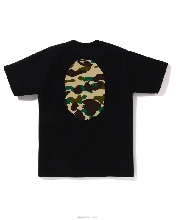 שָׁחוֹר A Bathing Ape 644LV2 גברים 1st camo shirt big head