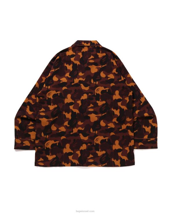 חום A Bathing Ape 644LV300 גברים פיג'מת קמו שוקולד ולנטיין