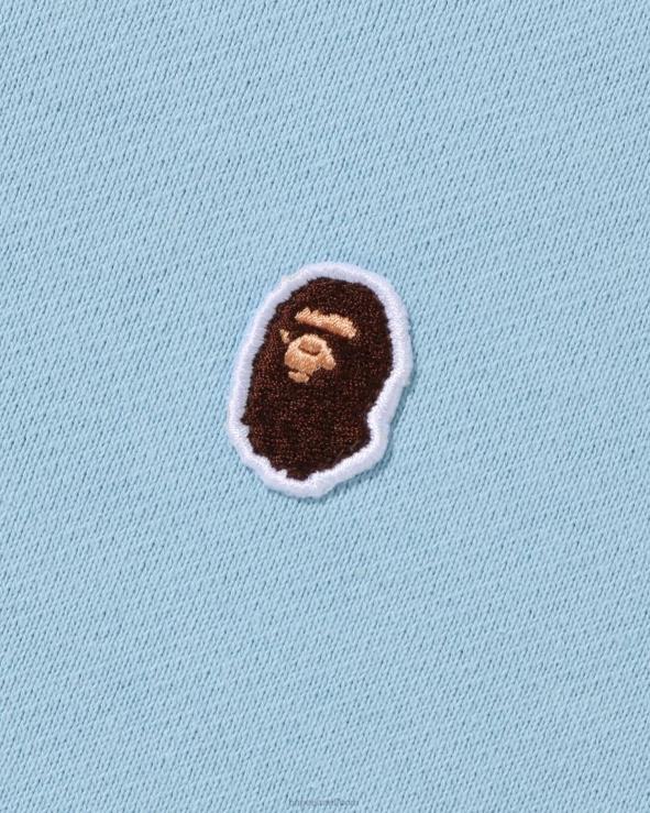 כְּחוֹל A Bathing Ape 644LV306 גברים ראש צווארון צווארון בכושר רגוע נקודה אחת