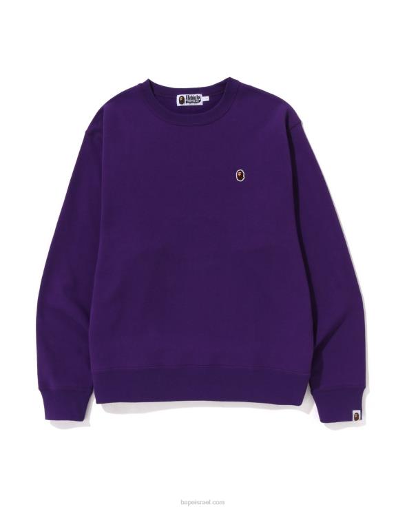 סָגוֹל A Bathing Ape 644LV310 גברים ראש צווארון צווארון בכושר רגוע נקודה אחת