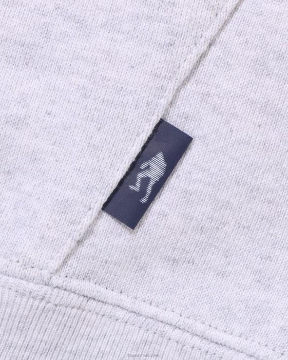 אפור A Bathing Ape 644LV316 גברים קפוצ'ון סוודר תפירה