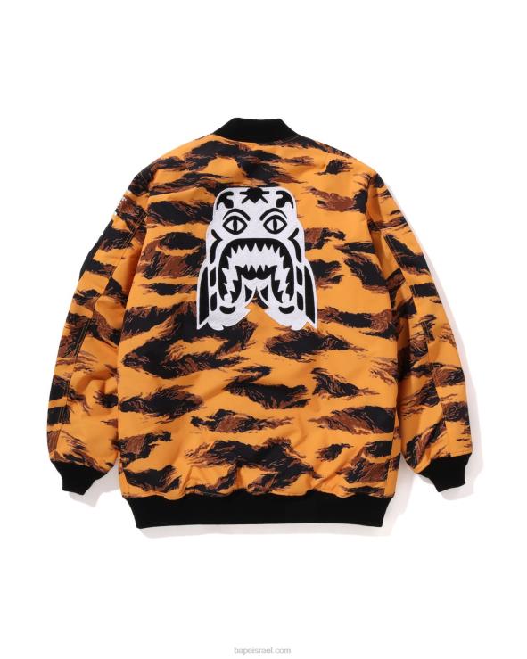 תפוז A Bathing Ape 644LV327 גברים tiger camo long ma-1
