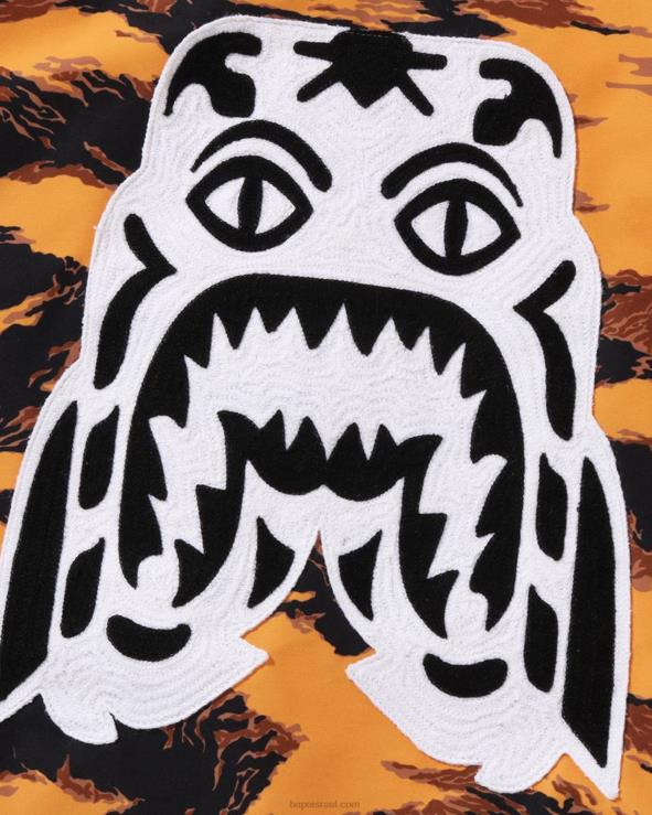 תפוז A Bathing Ape 644LV327 גברים tiger camo long ma-1