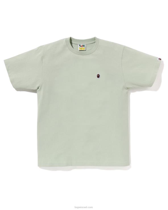 צבא ירוק A Bathing Ape 644LV33 גברים ראש טי נקודה אחת