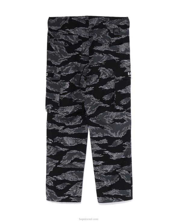 שָׁחוֹר A Bathing Ape 644LV335 גברים מכנסיים צבאיים בגזרה רגועה