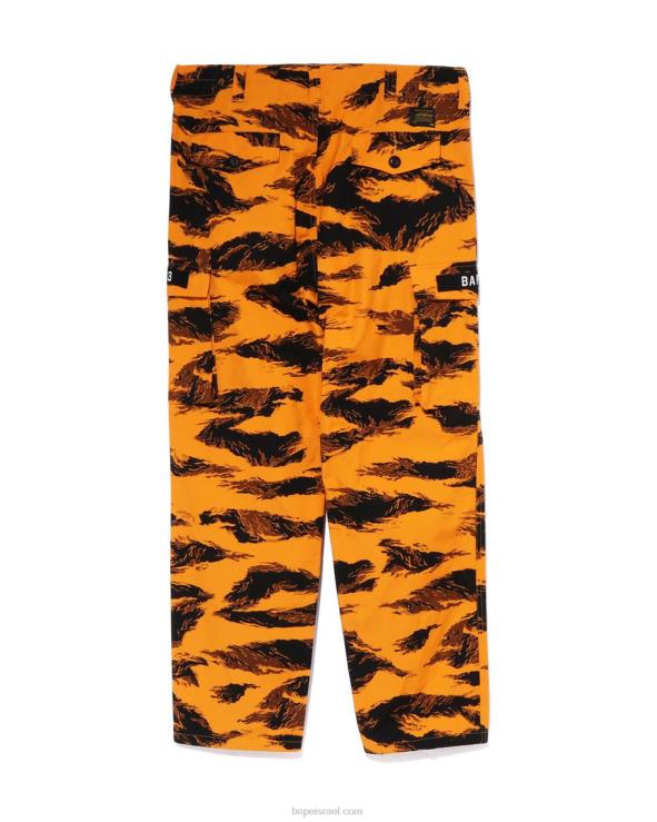 תפוז A Bathing Ape 644LV336 גברים מכנסיים צבאיים בגזרה רגועה
