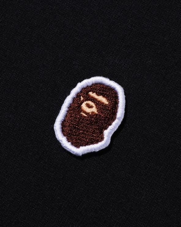שָׁחוֹר A Bathing Ape 644LV337 גברים ראש טי נקודה אחת