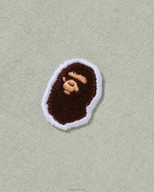 צבא ירוק A Bathing Ape 644LV339 גברים ראש טי נקודה אחת