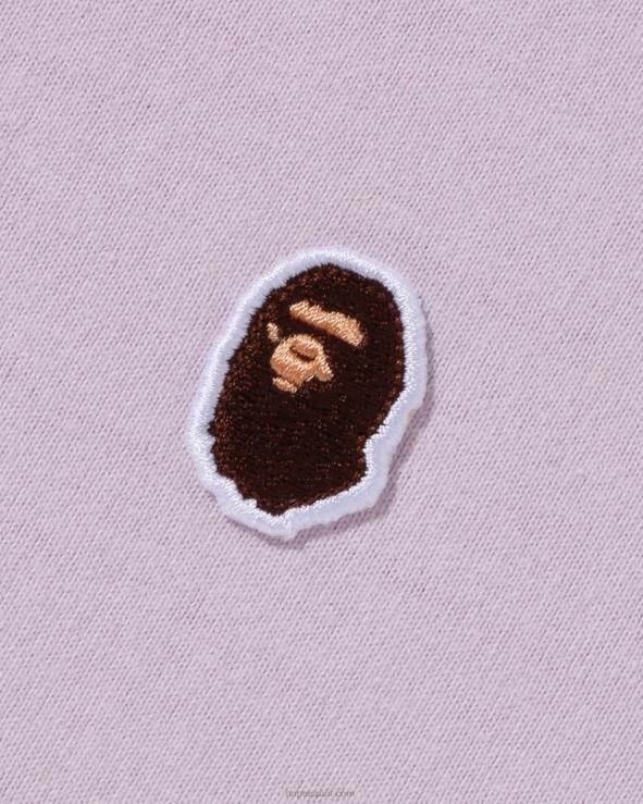 לִילָך A Bathing Ape 644LV340 גברים ראש טי נקודה אחת