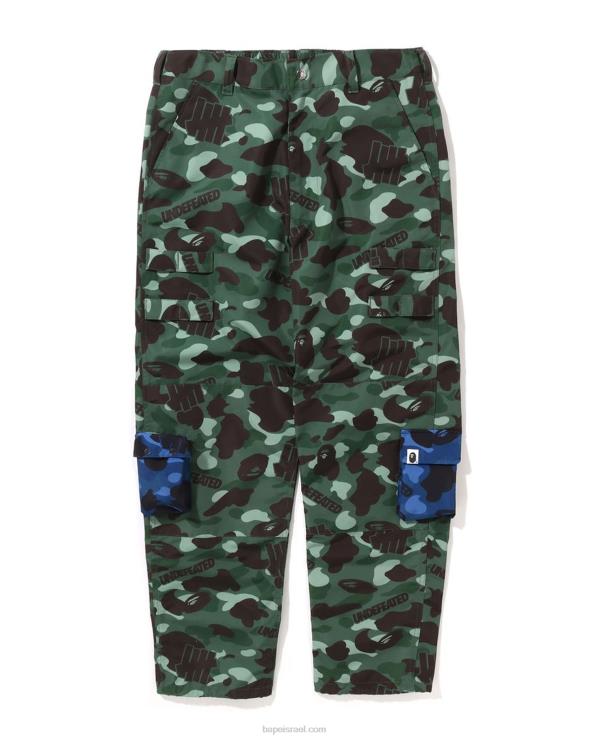צבא ירוק A Bathing Ape 644LV348 גברים x undftd color camo מכנסי כיס רב פאוץ'