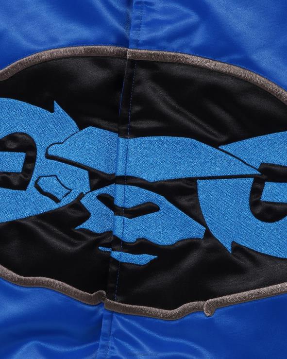 כְּחוֹל A Bathing Ape 644LV350 גברים מעיל ורסיטי ניילון בגזרה רגועה