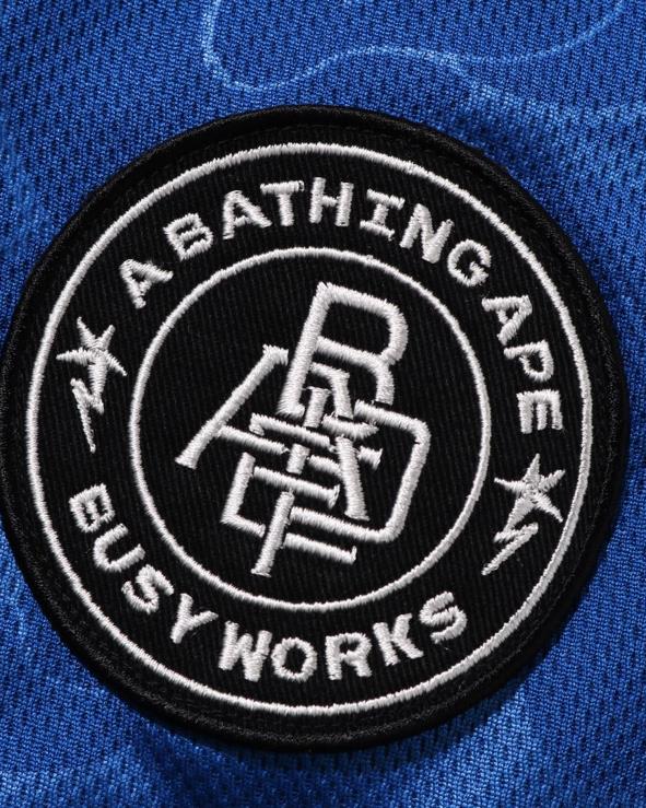 כְּחוֹל A Bathing Ape 644LV356 גברים מכנסי משחק כדורגל קצרים