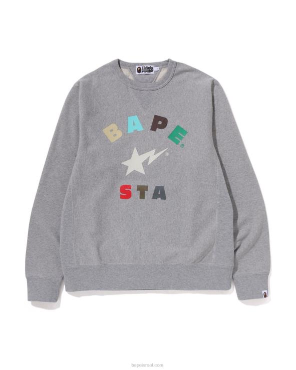 אפור A Bathing Ape 644LV360 גברים צוואר צוואר