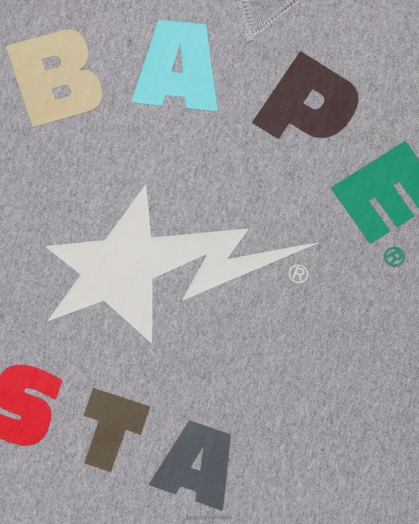 אפור A Bathing Ape 644LV360 גברים צוואר צוואר