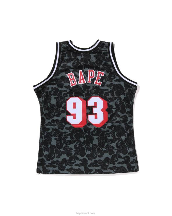 שָׁחוֹר A Bathing Ape 644LV365 גברים גופיית x m&n miami heat jersey