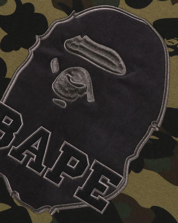 צבא ירוק A Bathing Ape 644LV366 גברים צווארון צוואר ראשון