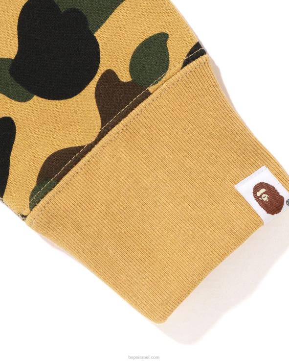 צהוב A Bathing Ape 644LV367 גברים צווארון צוואר ראשון