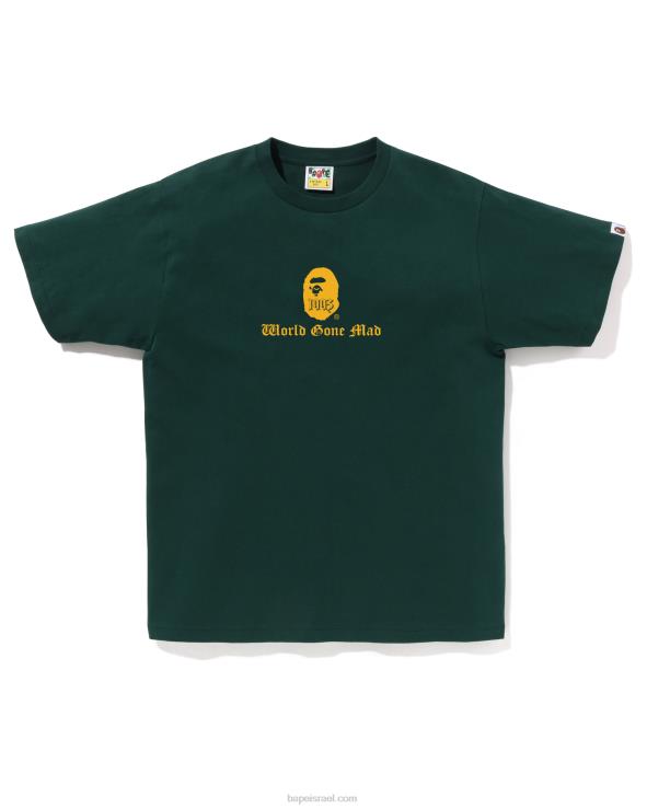 ג'ונגל עמוק A Bathing Ape 644LV37 גברים טי לוגו