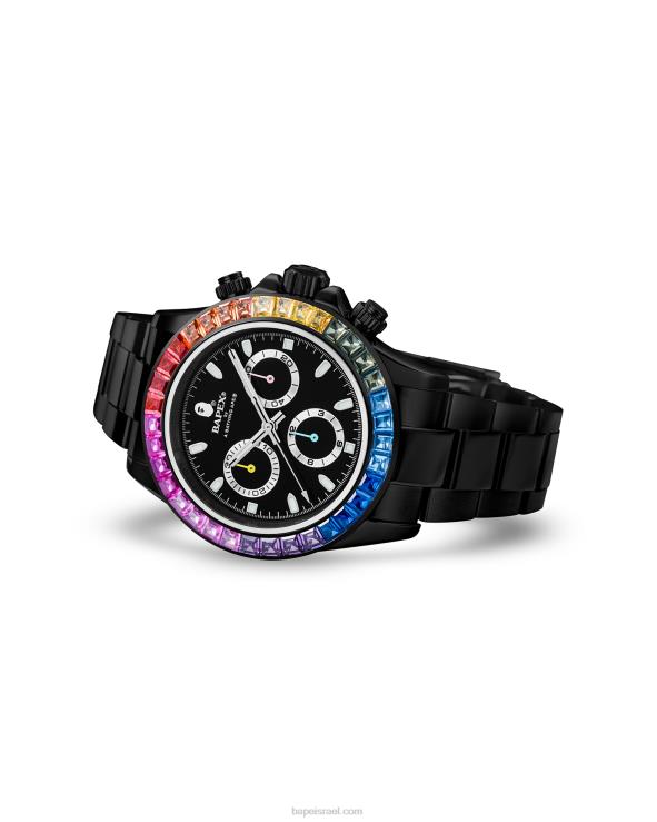 שָׁחוֹר A Bathing Ape 644LV382 גברים אבן קריסטל מסוג 4