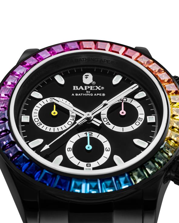 שָׁחוֹר A Bathing Ape 644LV382 גברים אבן קריסטל מסוג 4
