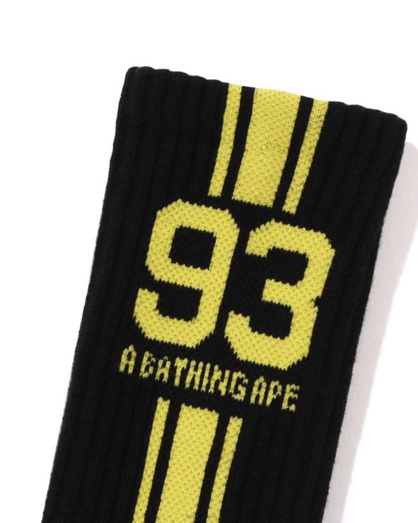 שָׁחוֹר A Bathing Ape 644LV386 גברים גרבי ספורט