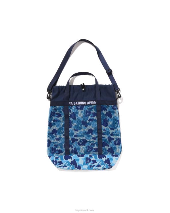 כחול בהיר A Bathing Ape 644LV395 גברים תיק רשת abc camo