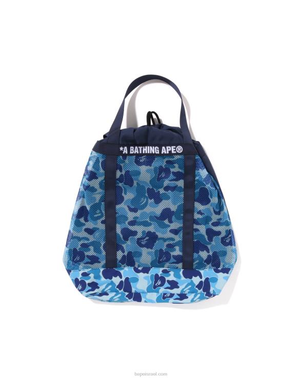 כחול בהיר A Bathing Ape 644LV395 גברים תיק רשת abc camo