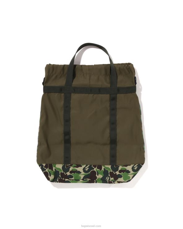 צבא ירוק A Bathing Ape 644LV396 גברים תיק רשת abc camo