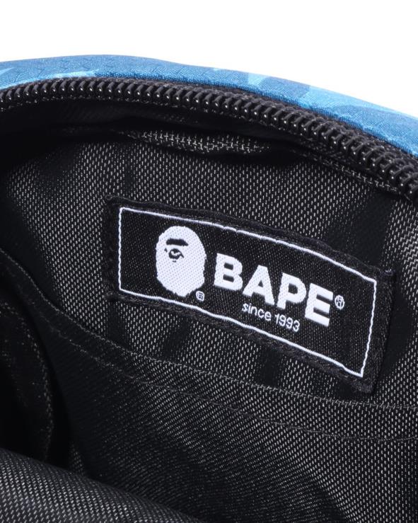 כחול בהיר A Bathing Ape 644LV409 גברים תיק כתף מיני חלת דבש
