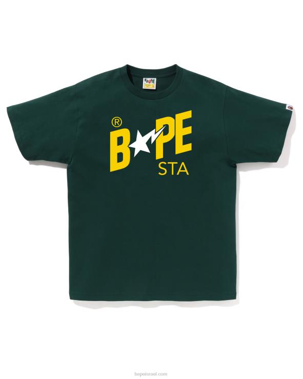 ג'ונגל עמוק A Bathing Ape 644LV41 גברים חולצת לוגו בצבעים