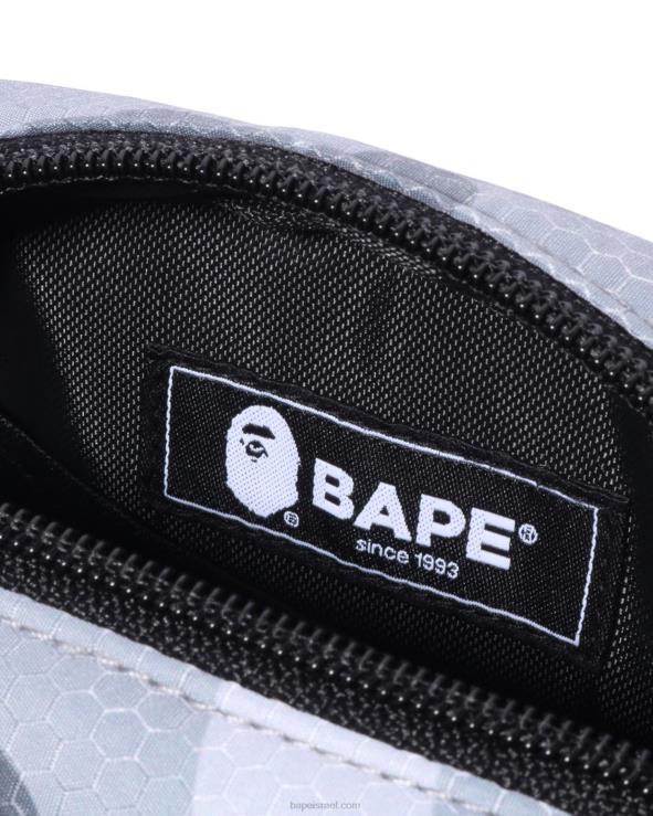 אפור A Bathing Ape 644LV410 גברים תיק כתף מיני חלת דבש