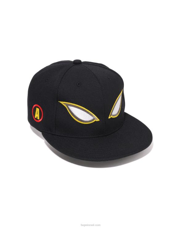 שָׁחוֹר A Bathing Ape 644LV415 גברים כובע הצמד לאחור בצל