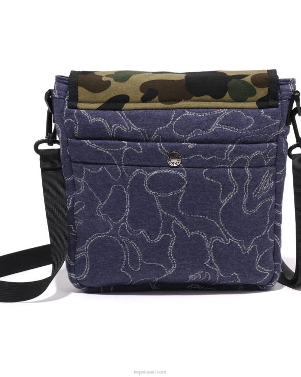 כחול כהה A Bathing Ape 644LV421 גברים תיק כתף abc camo