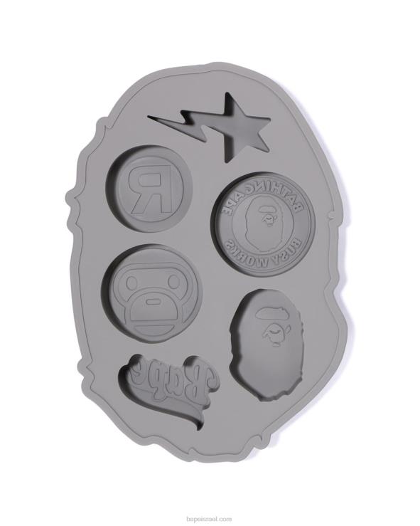 שָׁחוֹר A Bathing Ape 644LV429 גברים ראש מקרח סיליקון