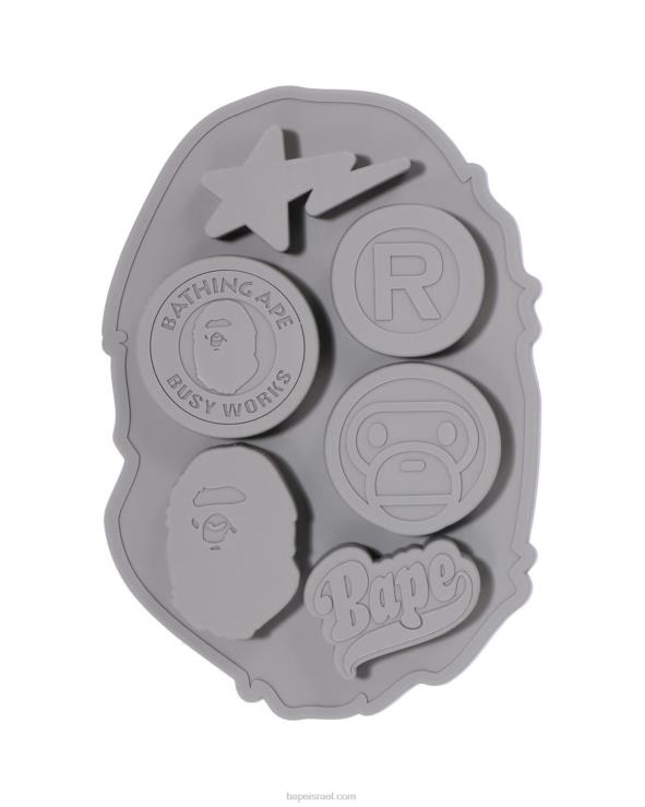 שָׁחוֹר A Bathing Ape 644LV429 גברים ראש מקרח סיליקון
