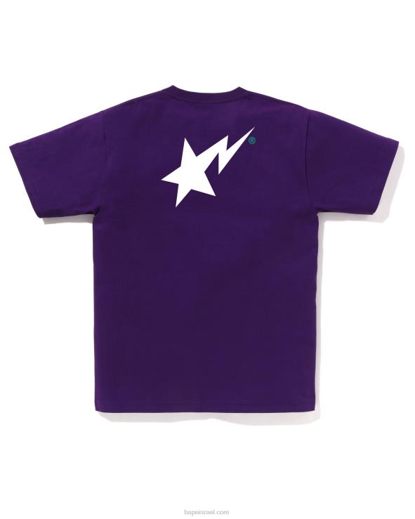 סָגוֹל A Bathing Ape 644LV42 גברים חולצת לוגו בצבעים