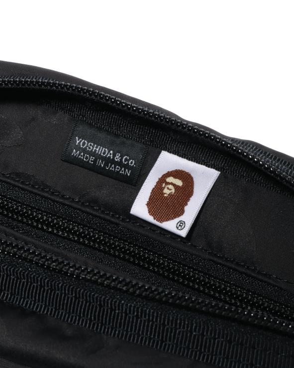 שָׁחוֹר A Bathing Ape 644LV431 גברים תיק מותן מוצק של x porter