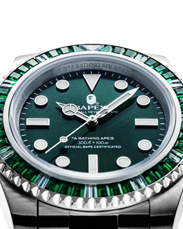 בַּרֶקֶת A Bathing Ape 644LV432 גברים אבן קריסטל מסוג 1