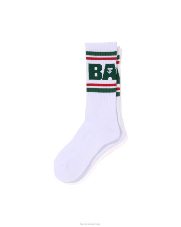 ירוק בהיר A Bathing Ape 644LV438 גברים גרבי קו