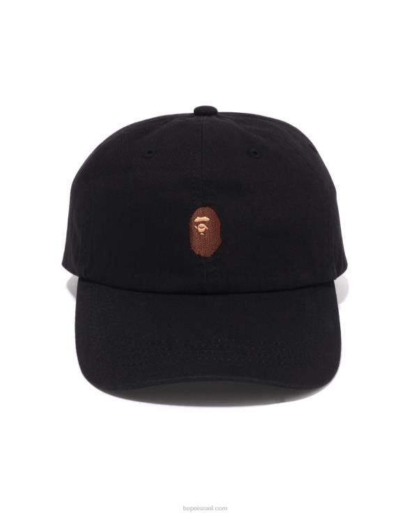 שָׁחוֹר A Bathing Ape 644LV443 גברים מכסה פאנל נקודה אחת