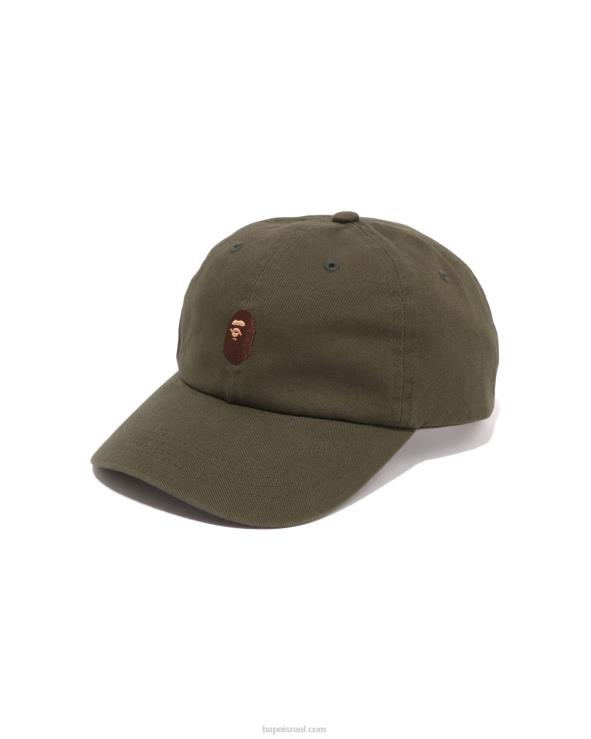 צבא ירוק A Bathing Ape 644LV445 גברים מכסה פאנל נקודה אחת