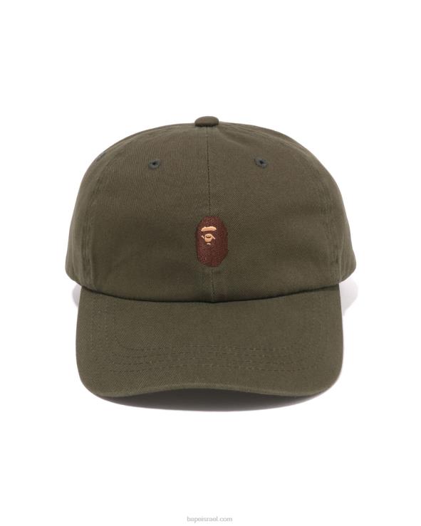 צבא ירוק A Bathing Ape 644LV445 גברים מכסה פאנל נקודה אחת