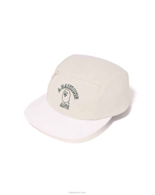 לבן A Bathing Ape 644LV454 גברים כובע סילון זיעה