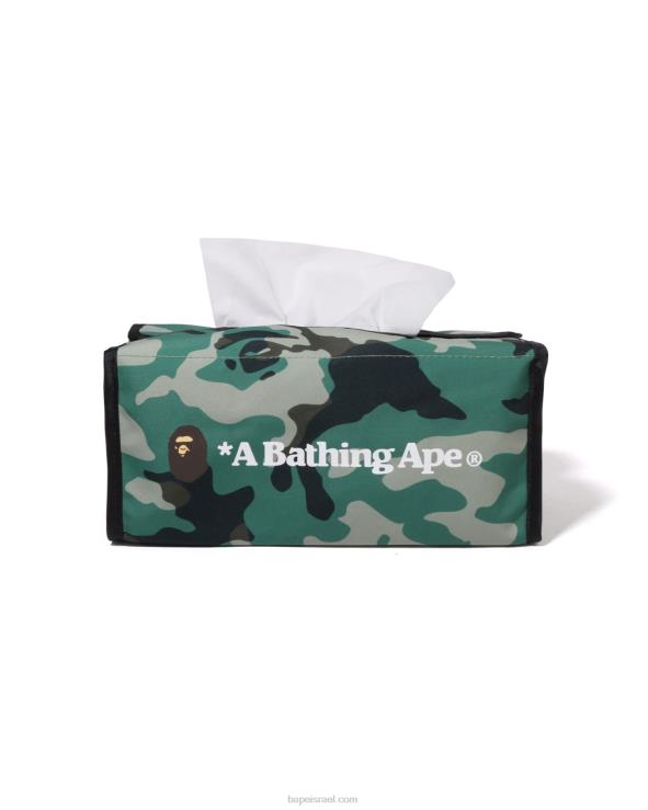 צבא ירוק A Bathing Ape 644LV455 גברים מארז רקמות לנסיעות woodland camo
