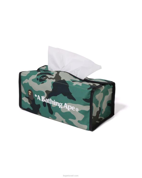 צבא ירוק A Bathing Ape 644LV455 גברים מארז רקמות לנסיעות woodland camo