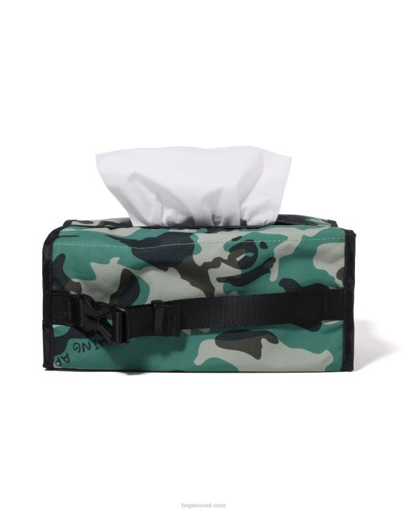 צבא ירוק A Bathing Ape 644LV455 גברים מארז רקמות לנסיעות woodland camo