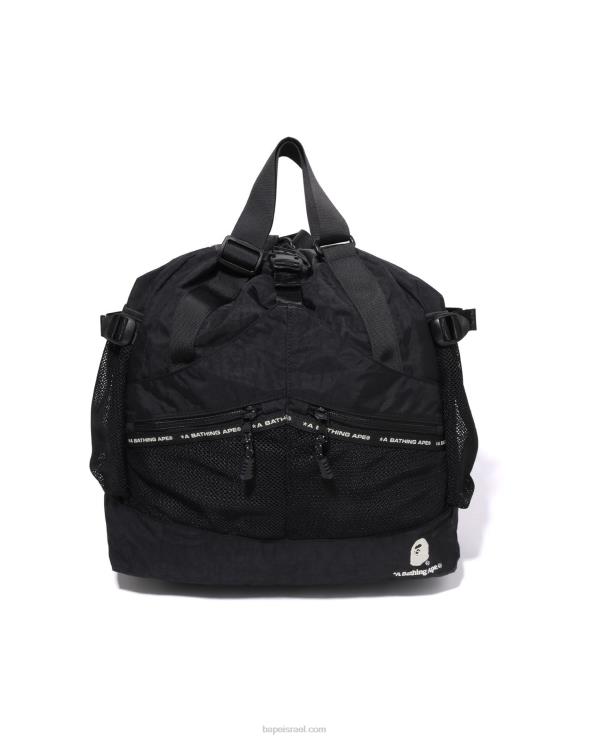שָׁחוֹר A Bathing Ape 644LV458 גברים תיק רב חוסם צבע