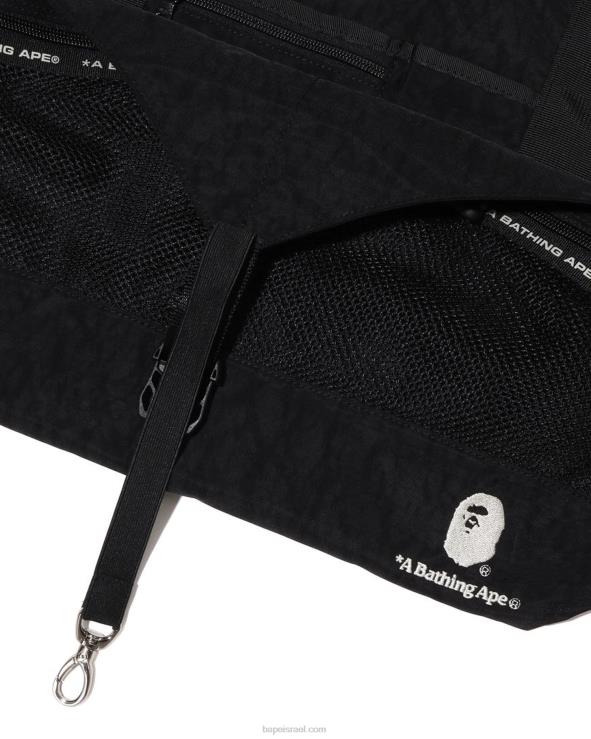 שָׁחוֹר A Bathing Ape 644LV458 גברים תיק רב חוסם צבע